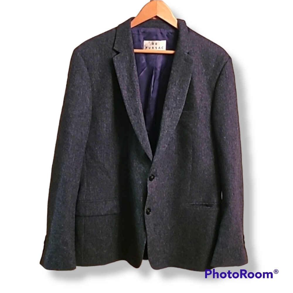 De Fursac Wool Tweed Blazer